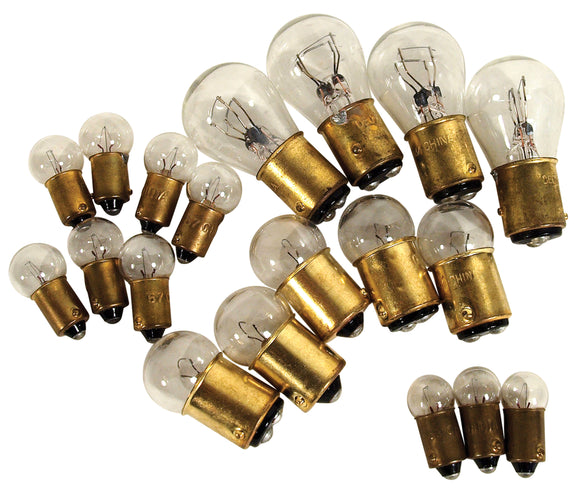 1955-1957 Chevrolet Corvette Light Bulb Kit. 19 Piece