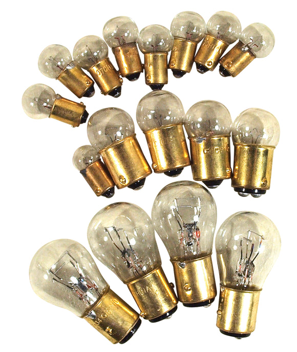 1958-1959 Chevrolet Corvette Light Bulb Kit. 17 Piece