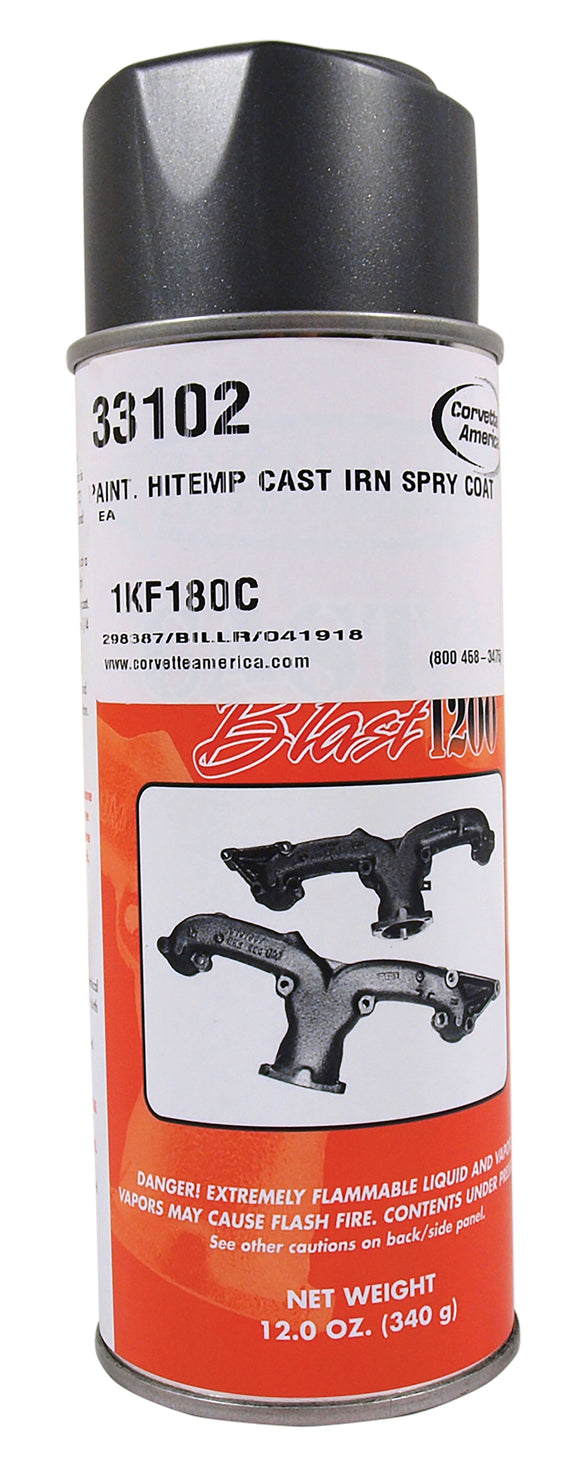 1953-2020 Chevrolet Corvette Paint. High Temp Cast Iron Spray Coat