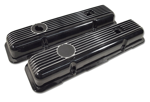 1978-1982 Chevrolet Corvette Valve Covers. Black Aluminum