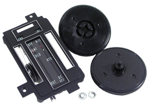 1968-1968 Chevrolet Corvette Heater/Air Conditioning Control Faceplate Kit. W/Air Conditioning