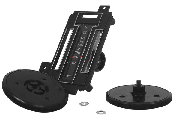 1972-1975 Chevrolet Corvette Heater/Air Conditioning Control Faceplate Kit. W/Air Conditioning