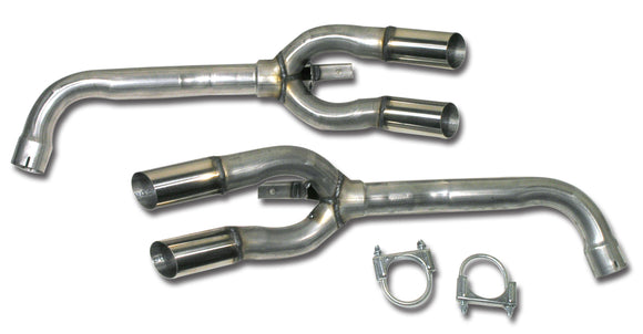 1984-1990 Chevrolet Corvette Muffler Eliminator Pipes.