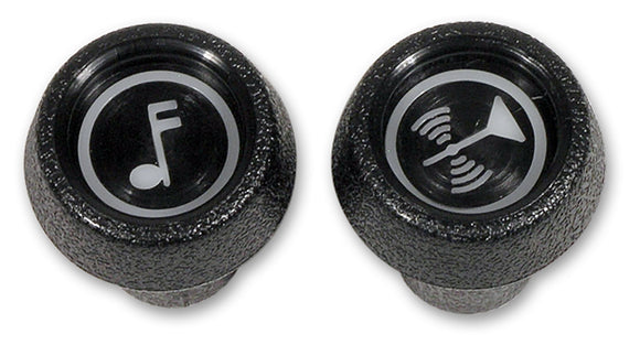 1972-1976 Chevrolet Corvette Radio Knobs. Volume/Tune