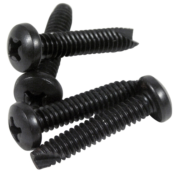 1965-1977 Chevrolet Corvette Interior Door Pull Handle Screw Set - 4pc - Black