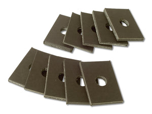 1953-1962 Chevrolet Corvette Body Mount Shims. Cardboard 10 Piece