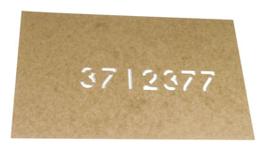 1953-1962 Chevrolet Corvette Driveshaft Part Number Stencil.