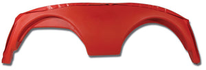 1958-1958 Chevrolet Corvette Dash Pad. Speaker Delete Red