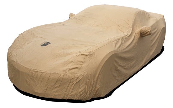 2015-2019 Chevrolet Corvette Premium Flannel Indoor Car Cover - Tan - Z06 Coupe & Convertible