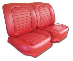 1959-1959 Chevrolet Corvette Vinyl Seat Covers. Red