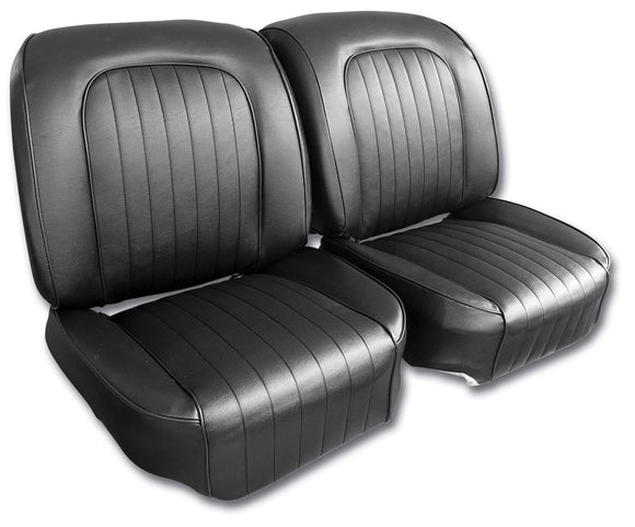 1960-1960 Chevrolet Corvette Vinyl Seat Covers. Black