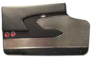 1958-1958 Chevrolet Corvette Door Panels. Charcoal Deluxe Metal Support