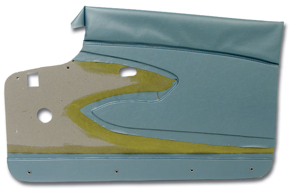 1959-1959 Chevrolet Corvette Door Panels. Blue W/O Supports