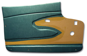 1959-1959 Chevrolet Corvette Door Panels. Turquoise Metal Support