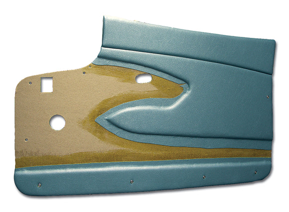 1959-1959 Chevrolet Corvette Door Panels. Blue Metal Support