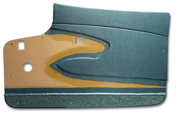 1960-1960 Chevrolet Corvette Door Panels. Turquoise Metal Support