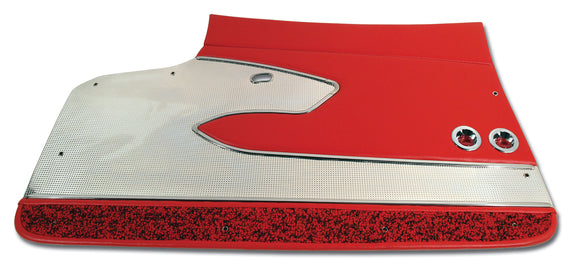 1960-1960 Chevrolet Corvette Door Panels. Red Deluxe