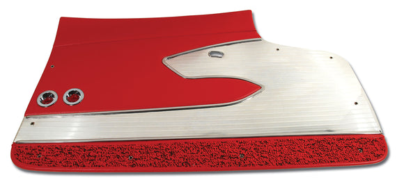 1961-1961 Chevrolet Corvette Door Panels. Red Deluxe