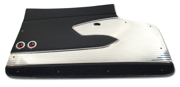 1961-1961 Chevrolet Corvette Door Panels. Black Deluxe