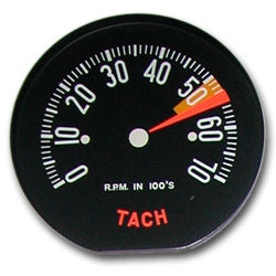 1959-1959 Chevrolet Corvette Tachometer Face Low RPM