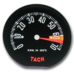 1959-1959 Chevrolet Corvette Tachometer Face Hi RPM