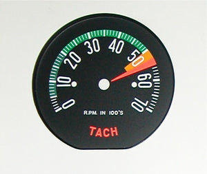 1960-1960 Chevrolet Corvette Tachometer Face Low RPM