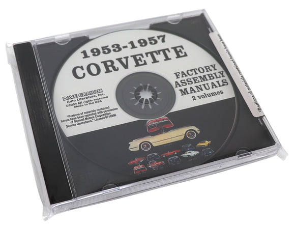 1953-1957 Chevrolet Corvette Assembly Manual CD - Corvette