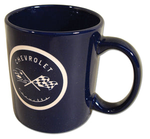 1953-1962 Chevrolet Corvette Coffee Mug - 11oz Cobalt W/C1 Logo