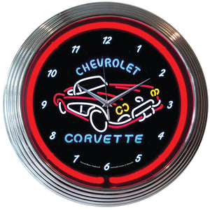 1953-1962 Chevrolet Corvette C1 Neon Clock