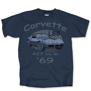 1953-2022 Chevrolet Corvette T-Shirt L88 Blue S