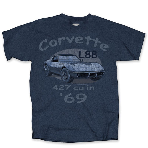 1953-2022 Chevrolet Corvette T-Shirt L88 Blue M