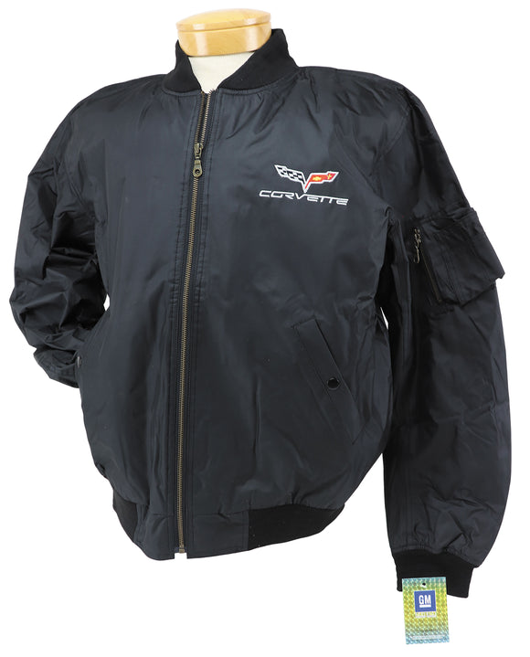 2005-2013 Chevrolet Corvette Mens C6 Aviator Jacket W/Logo - Large