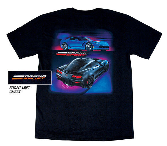 2014-2019 Chevrolet Corvette T-Shirt - C7 Grand Sport - Black - Medium