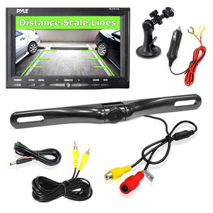 1953-2023 Chevrolet Corvette Backup Camera & Monitor Kit w/7 Inch Display - Waterproof - Night Vision