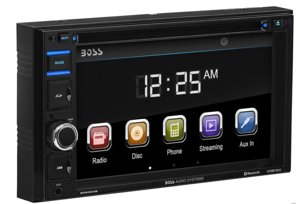 1953-2023 Chevrolet Corvette BOSS Audio Double Din 6.2 Inch Touchscreen DVD Player Receiver w/Bluetooth