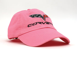 2005-2013 Chevrolet Corvette Cap. Pink W/C6 Logo - Solid Color