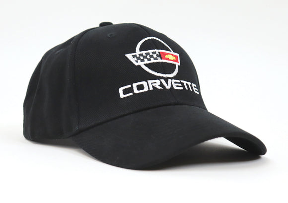 1984-1996 Chevrolet Corvette Cap. Black W/C4 Logo