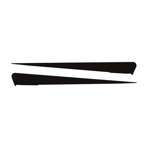 2014-2019 Chevrolet Corvette Side Spear Shadow Stripe - Pair - Stingray - Matte Black