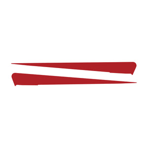 2014-2019 Chevrolet Corvette Side Spear Shadow Stripe - Pair - Stingray - Matte Red