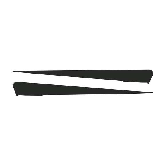 2014-2019 Chevrolet Corvette Side Spear Shadow Stripe - Pair - Stingray - Matte Dark Gray