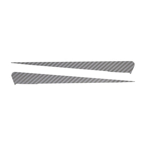 2014-2019 Chevrolet Corvette Side Spear Shadow Stripe - Pair - Stingray - Silver Carbon Fiber Textured