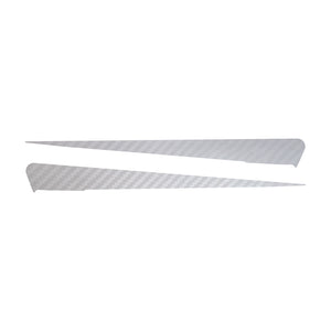 2014-2019 Chevrolet Corvette Side Spear Shadow Stripe - Pair - Stingray - White Carbon Fiber Textured