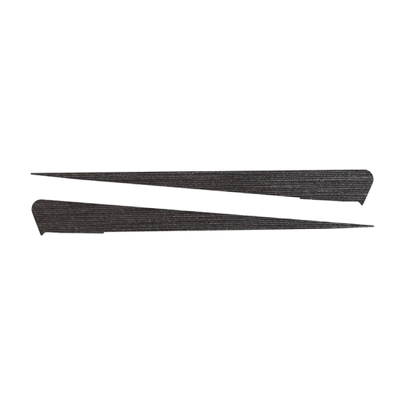 2014-2019 Chevrolet Corvette Side Spear Shadow Stripe - Pair - Stingray - Gunmetal Brushed Steel