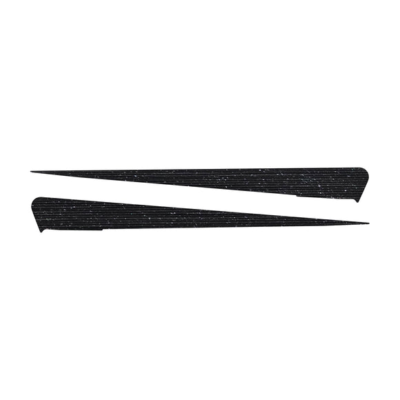 2014-2019 Chevrolet Corvette Side Spear Shadow Stripe - Pair - Stingray - Black Brushed Steel