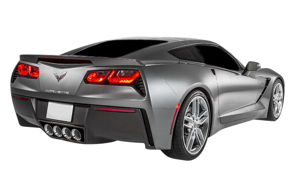 2014-2019 Chevrolet Corvette Tail Light/3rd Brake Light Blackouts - Dark Smoked Lamin-X