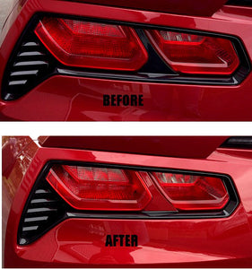 2014-2019 Chevrolet Corvette Vinyl Tail Light Bar Mod - Gloss Red