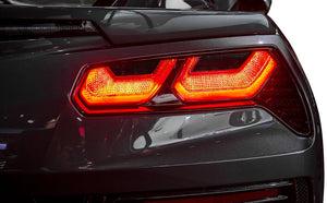 2014-2019 Chevrolet Corvette Tail Light Blackouts - Light Smoked Vinyl