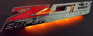 2015-2019 Chevrolet Corvette Factory LED Side Fender Emblem Lighting Effects - Pair Amber