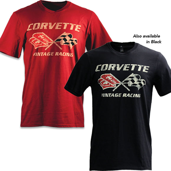 1968-1982 Chevrolet Corvette T-Shirt - Vintage Corvette Racing - Red - XXL