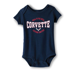 2014-2019 Chevrolet Corvette Onesie - C7 Future Driver - Navy 24MO